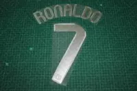 Manchester United 07/08 #7 RONALDO UEFA Chaimpons League HomeKit Nameset Printing - view 1