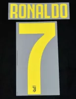 Juventus Ronaldo 7 Football badge Name/Number Set Home 2018/19 Third - view 1