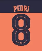 Pedri 8 (Official FC Barcelona 2025/26 Third Name & Numbering - Cup - view 1