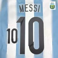 2012-13 Argentina Home Name Number Set #10 - view 1