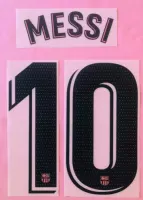2020/21 FC Barcelona #10 MESSI 3rd Soccer Jersey Name Set - view 1