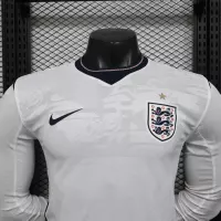 25-26 England Home Soccer Jersey Player Version Long Sleeve - view 5