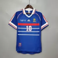 1998 France Zidane #10 World Cup Home Retro Jersey - view 3