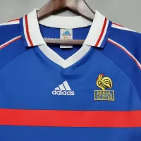 1998 France Zidane #10 World Cup Home Retro Jersey - view 10
