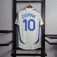 2006 France Zidane #10 World Cup Away Retro Jersey - view 1