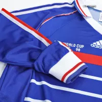 1998 France World Cup Home Retro Jersey Long Sleeve - view 15