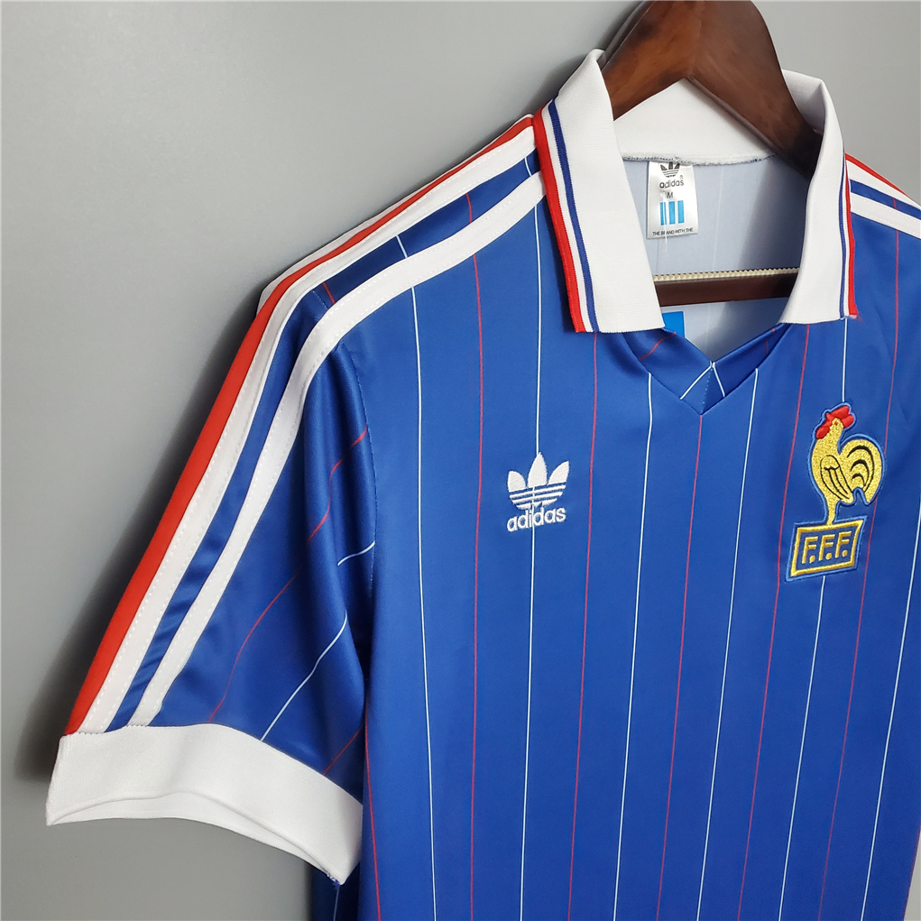 1982 France World Cup Home Retro Jersey - gallery