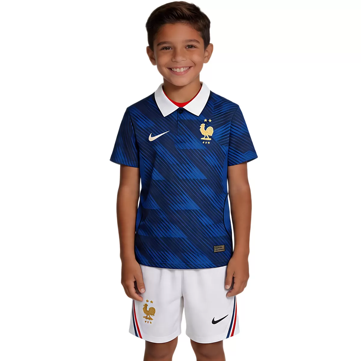 2026 France Home World Cup Soccer Kids Kit Jersey+Shorts - gallery