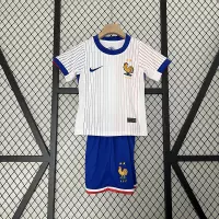 2024 France Euro Cup Away Kids Kit  Jersey+Shorts - view 1