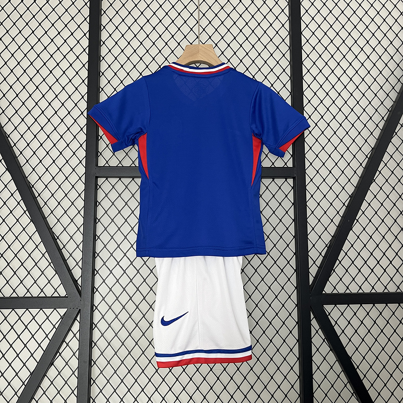 2024 France Euro Cup Home Kids Kit Jersey+Shorts - gallery
