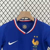 2024 France Euro Cup Home Kids Kit Jersey+Shorts - view 8