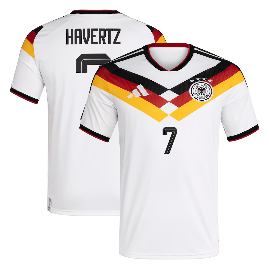 Germany National Team adidas Home Shirt 2026 with Havertz 7 printing