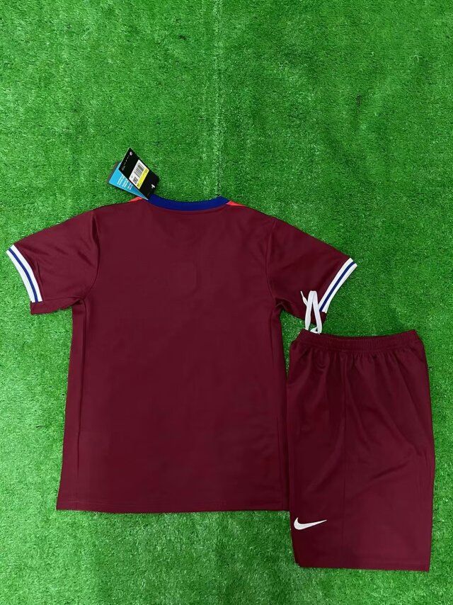 2024 Norway Home Football Kids Kit Jersey+Shorts - view 3