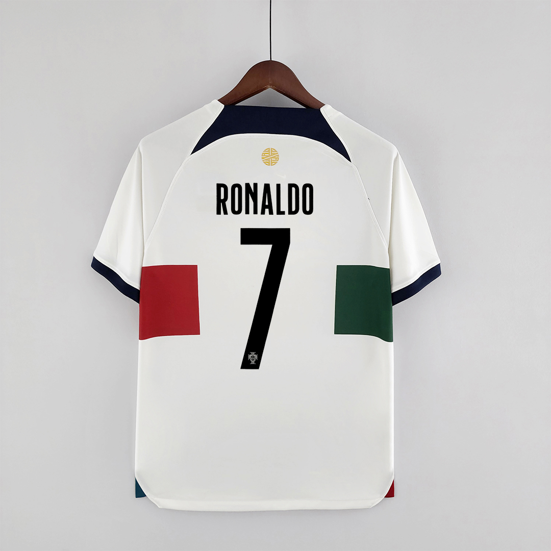 2022 Portugal RONALDO #7 World Cup Away Fan Edition Soccer Jersey