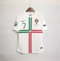 2012 Portugal Ronaldo #7  Euro Cup Away Retro Jersey - view 3