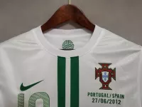 2012 Portugal Ronaldo #7  Euro Cup Away Retro Jersey - view 22