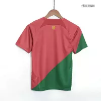 2022 Portugal World Cup Home Soccer Kids Kit Jersey+Shorts - view 3