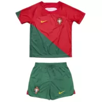 2022 Portugal World Cup Home Soccer Kids Kit Jersey+Shorts - view 7