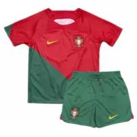 2022 Portugal World Cup Home Soccer Kids Kit Jersey+Shorts - view 8