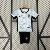 2024 Portugal Euro Cup Away Soccer Kids Kit Jersey+Shorts - view 1