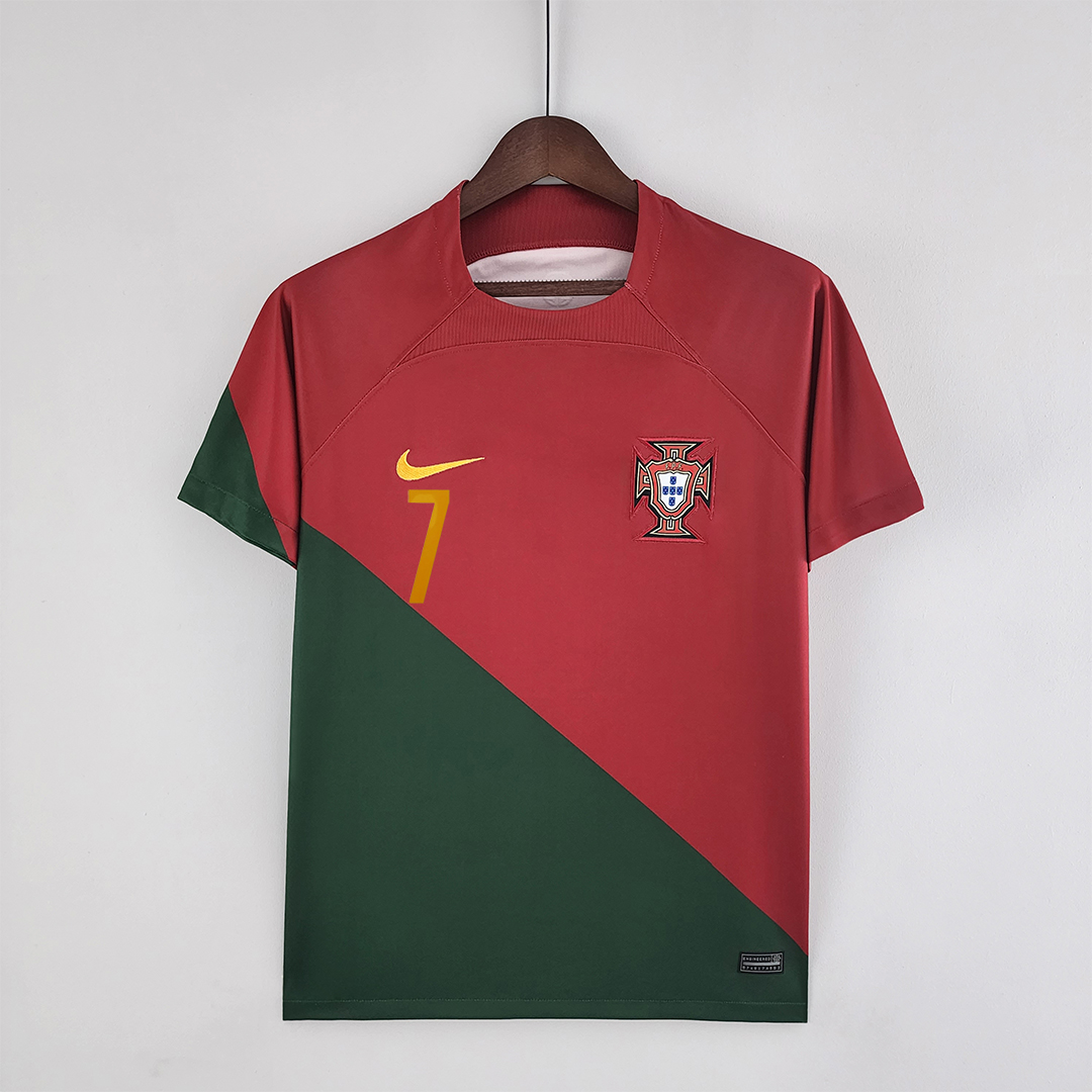 2022 Portugal Ronaldo#7 World Cup Home Fan Edition Soccer Jersey - gallery