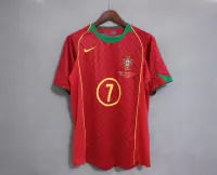 2004 Portugal C.Ronaldo #17 Euro Cup Home Retro Jersey - view 19