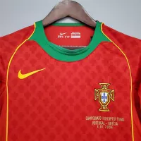 2004 Portugal C.Ronaldo #17 Euro Cup Home Retro Jersey - view 9