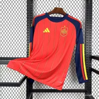 2026 Spain Home World Cup Soccer Jersey Long Sleeve - view 1