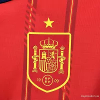 2026 Spain Home World Cup Soccer Jersey Long Sleeve - view 6