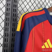2026 Spain Home World Cup Soccer Jersey Long Sleeve - view 8