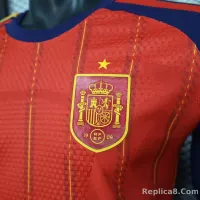 2026 Spain Home World Cup Soccer Jersey Authentic Shirt Long Sleeve - view 4