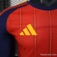 2026 Spain Home World Cup Soccer Jersey Authentic Shirt Long Sleeve - view 8