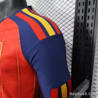 2026 Spain Home World Cup Soccer Jersey Authentic Shirt Long Sleeve - view 9