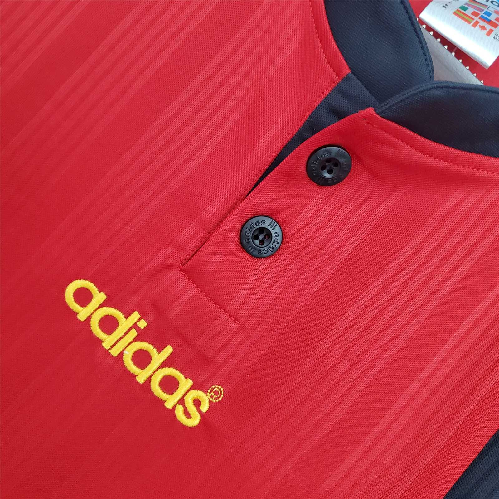 1996 Spain Home Euro Cup Retro Jersey - gallery