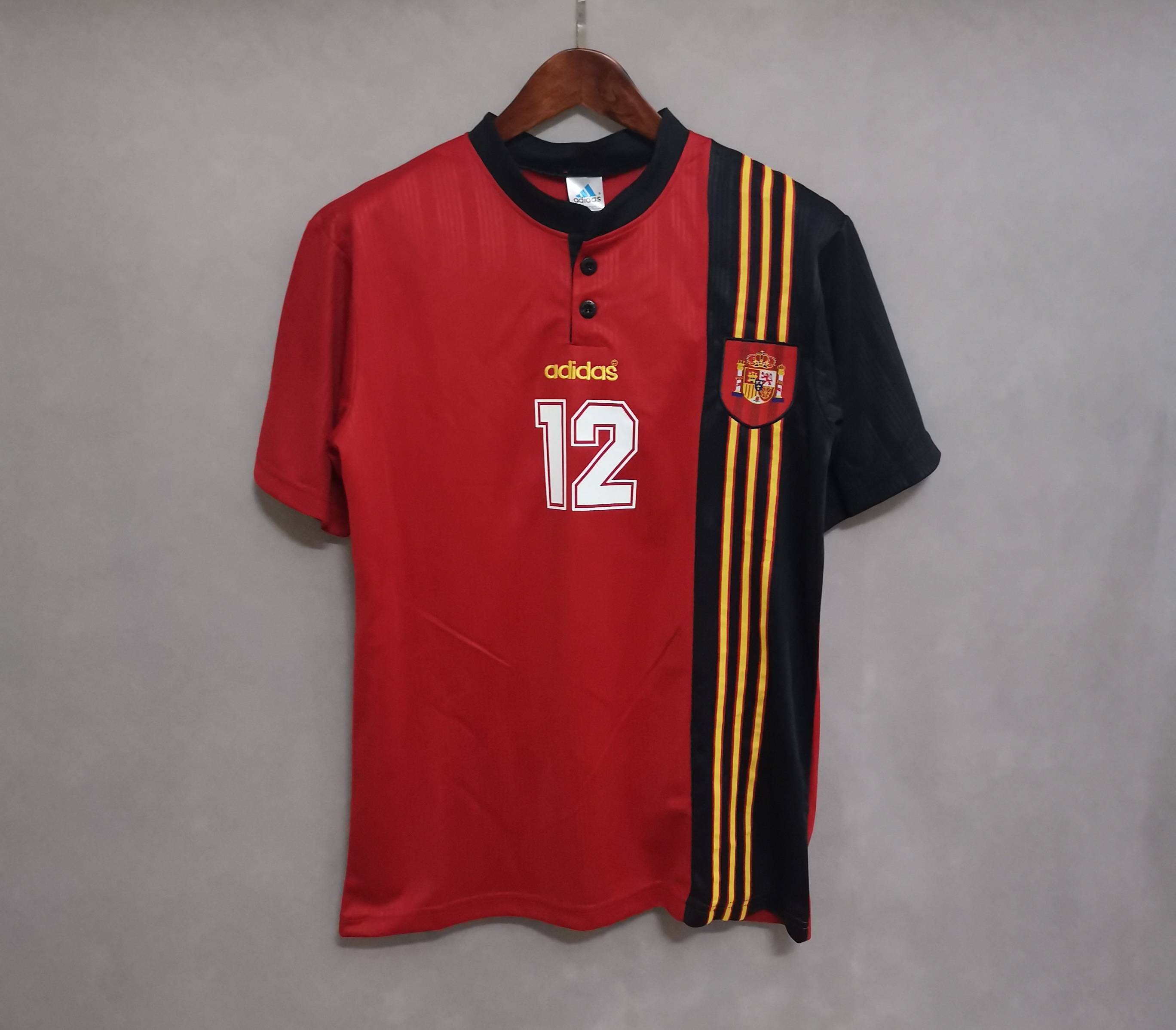 1996 Spain Home Euro Cup Retro Jersey - gallery