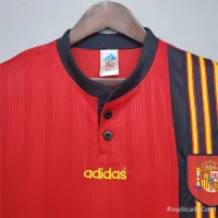 1996 Spain Home Euro Cup Retro Jersey - view 8