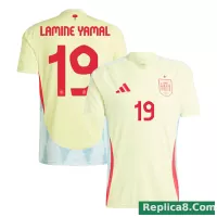 2024 Spain LAMINE YAMAL #19 Euro Cup Away Football Jersey - view 1
