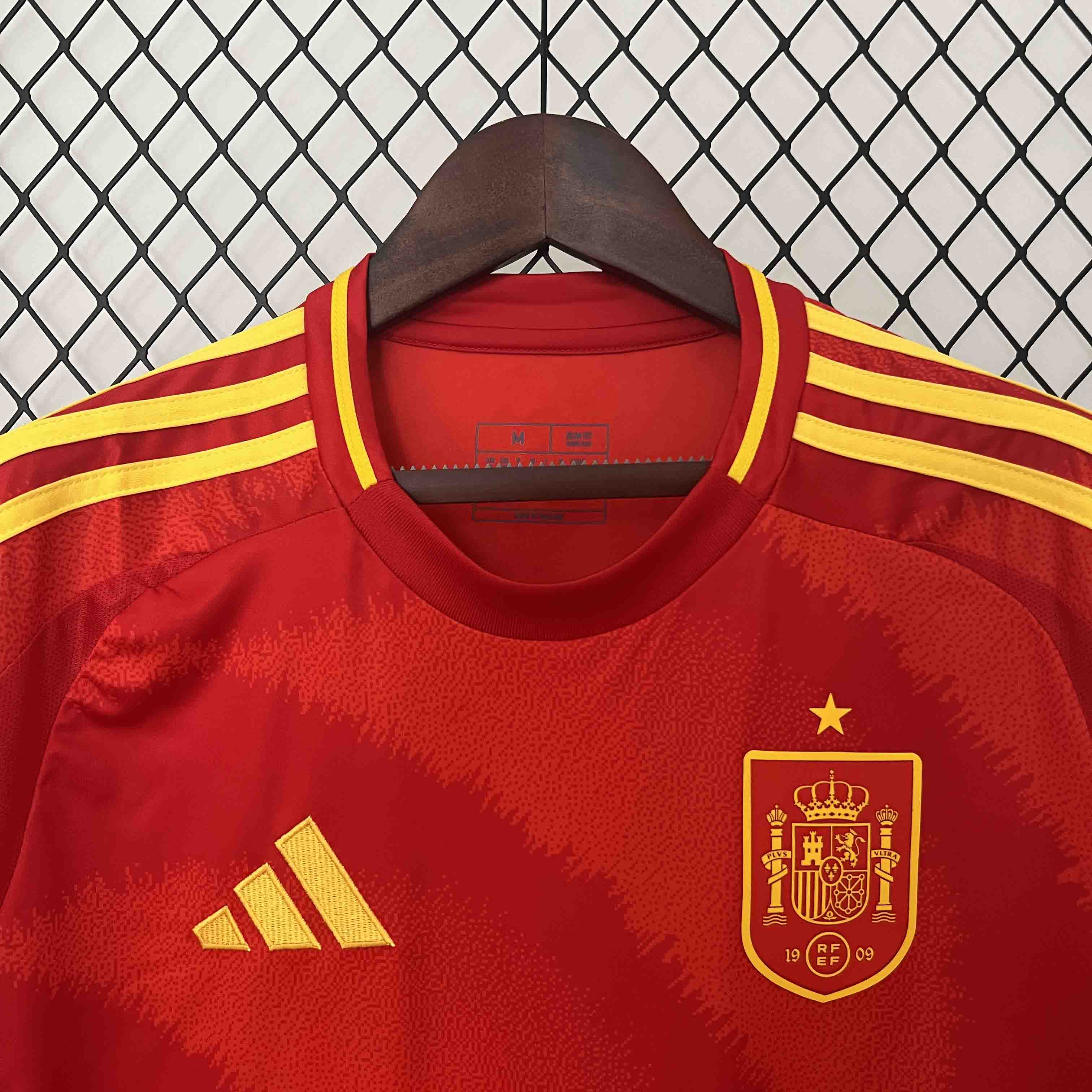 2024 Spain LAMINE YAMAL #19 Euro Cup Home Football Jersey - view 7