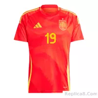 2024 Spain LAMINE YAMAL #19 Euro Cup Home Football Jersey - view 3