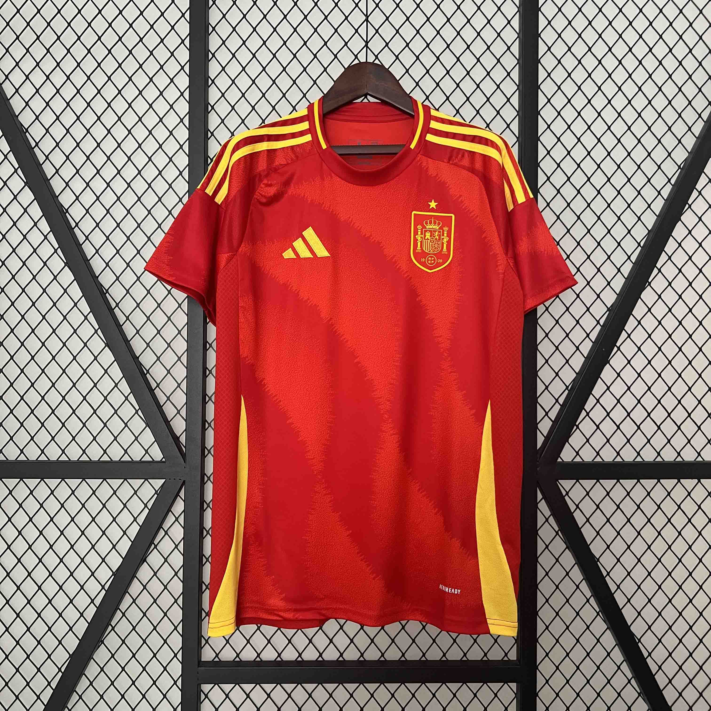 2024 Spain MORATA #7 Euro Cup Home Football Jersey - view 5