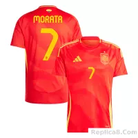 2024 Spain MORATA #7 Euro Cup Home Football Jersey - view 1