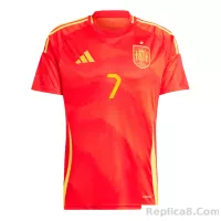 2024 Spain MORATA #7 Euro Cup Home Football Jersey - view 4