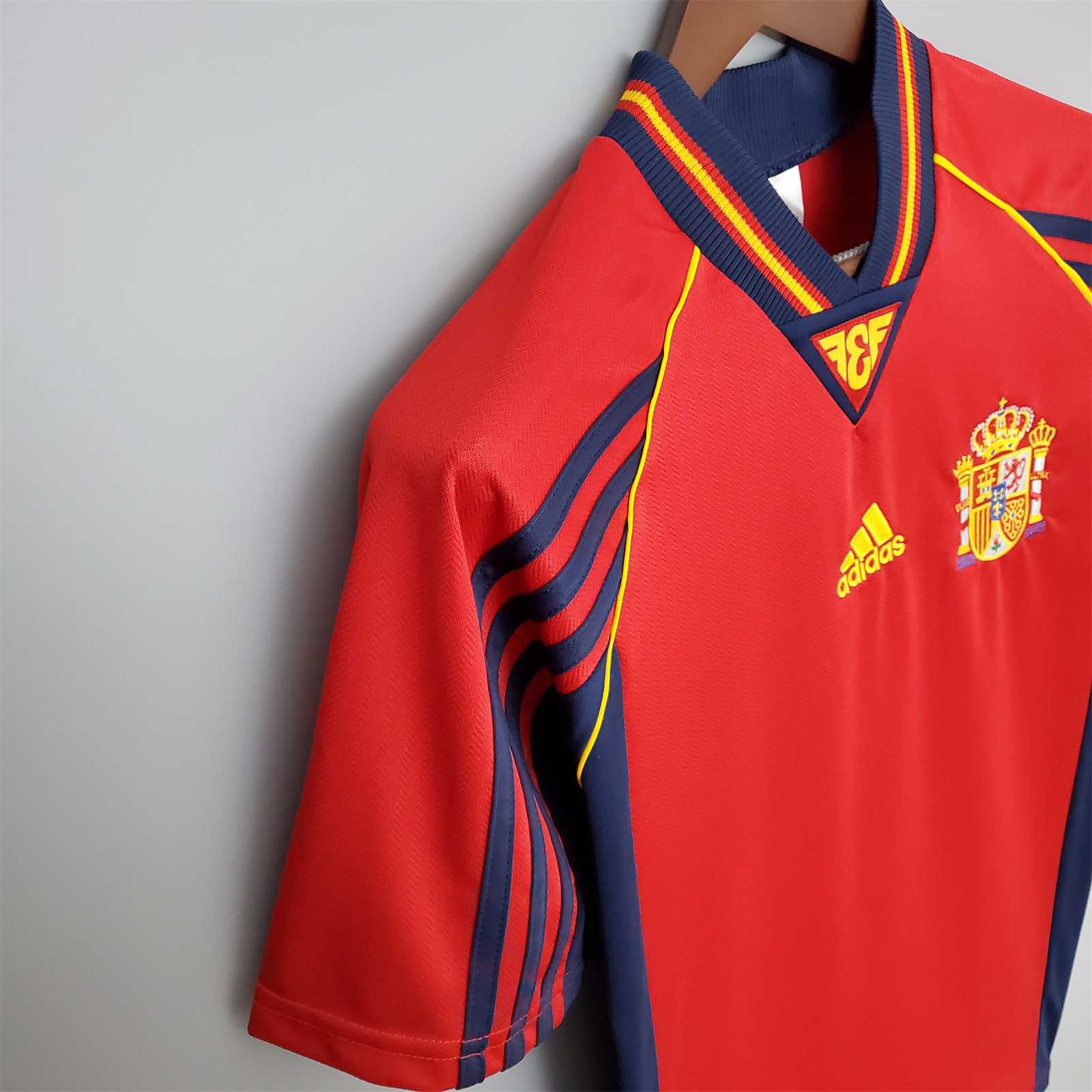 1998 Spain Home World Cup Retro Jersey - gallery