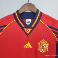 1998 Spain Home World Cup Retro Jersey - view 4