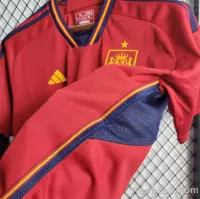 2022 Spain   World Cup Home Fan Edition Soccer Jersey - view 4