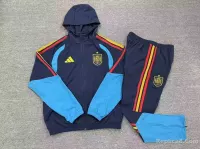 2026 Spain Windbreaker Hoodie Kit(Jacket+Pants) Navy - view 3