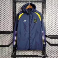 2023 Spain Windbreaker Navy blue Soccer Jersey 1:1 Thai Quality - view 1