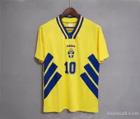 1994 Sweden World Cup Home Soccer Retro Jersey - view 4