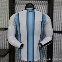 2026 Argentina Home World Cup Player Version Soccer Jersey Long Sleeve - view 3