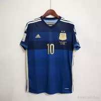 2014 Argentina World Cup Soccer Away Retro Jersey - view 1